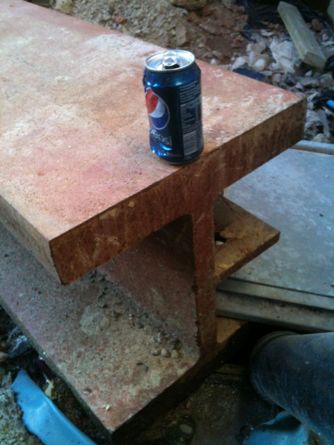 6 ton support beam installation